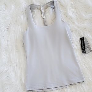 Under Armour StudioLux Fit Gray Racerback Tank Top